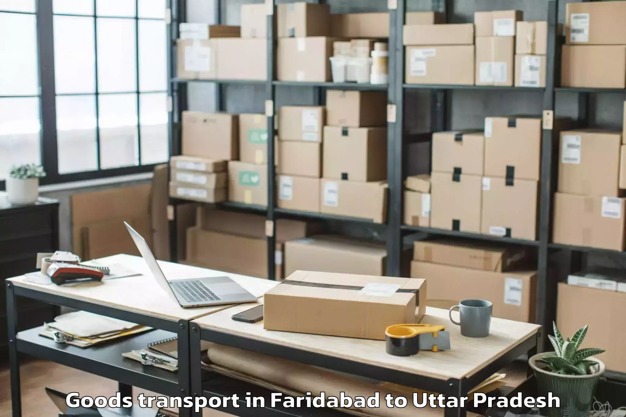 Book Your Faridabad to Khargupur Goods Transport Today